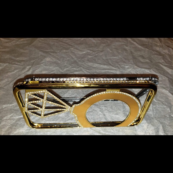 iPhone 6 Plus case die-cut diamond w rhinestones - Picture 6 of 7